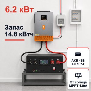Система резервного питания Апекс 48-290-6200 Гибрид