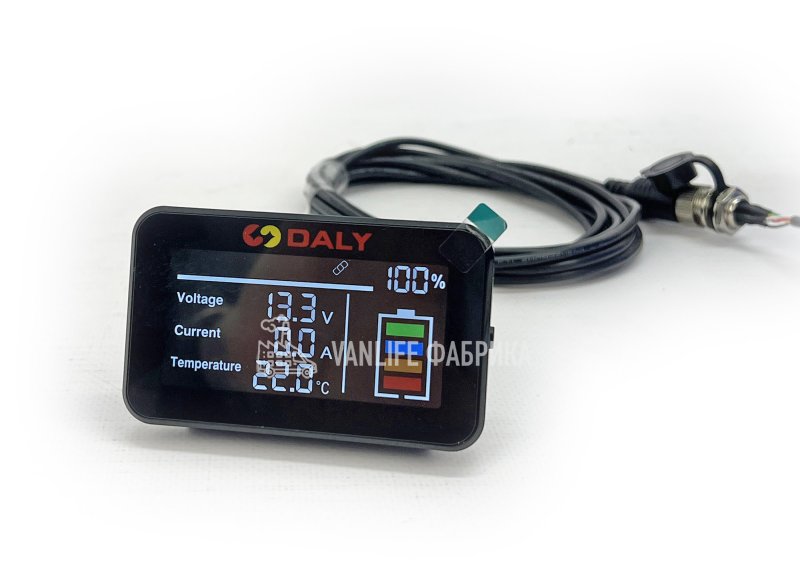 Экран для BMS плат Daly 3 дюйма UART внешний монтаж с разъемом