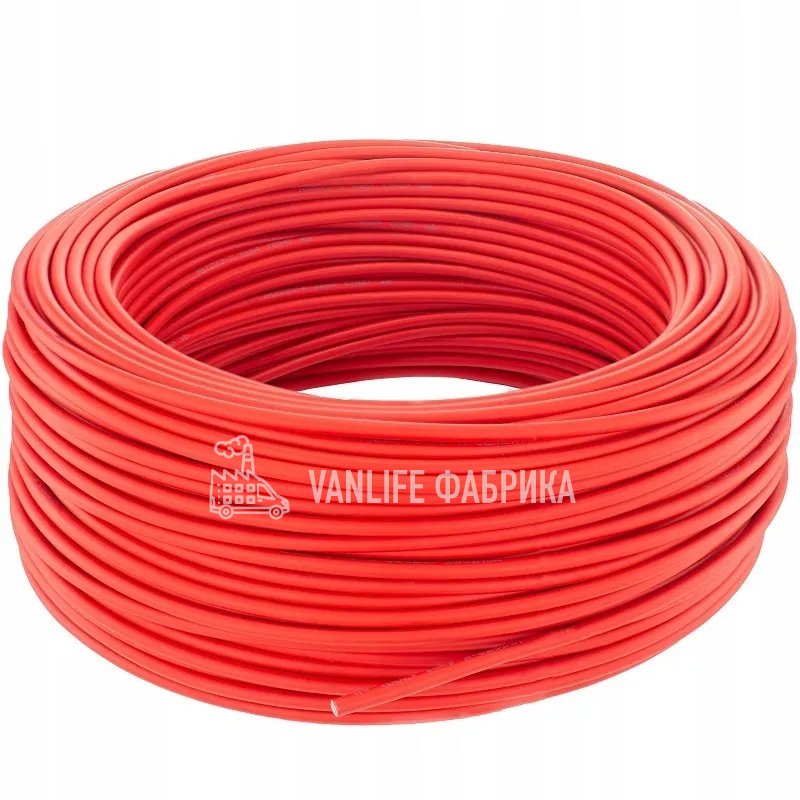 Кабель для солнечной панели 6 кв.мм красный