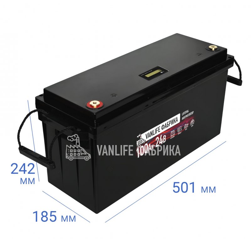 LiFePo4 аккумулятор 100Ач 24В в коробе