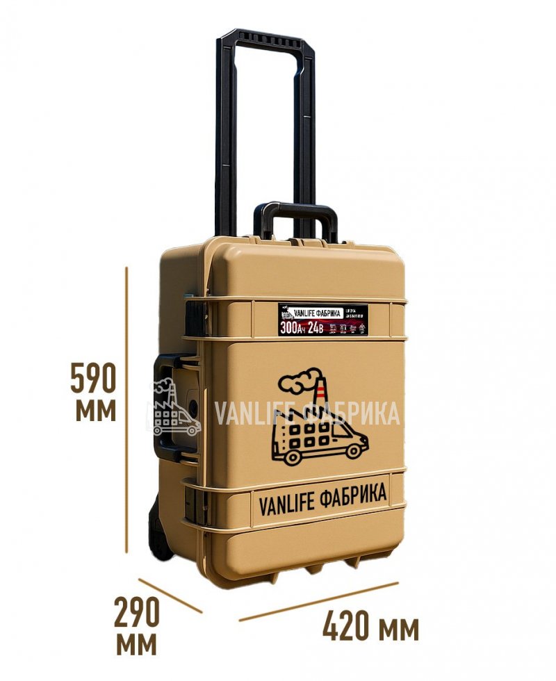 LiFePo4 аккумулятор 300Ач 24В в кейсе