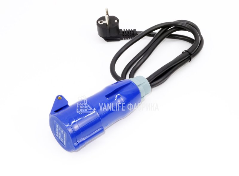 Переходник с кемперной розетки на вилку 220В